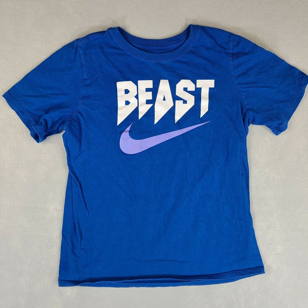 Nike T-Shirt Boys XL Blue Athletic Cut Beast The Nike Tee (With Defect)